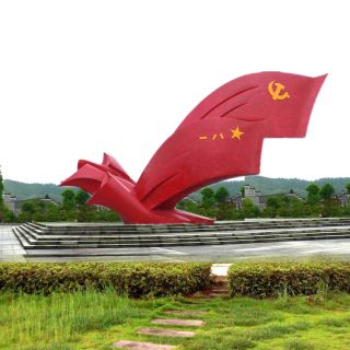 不銹鋼廣場雕塑如何固定