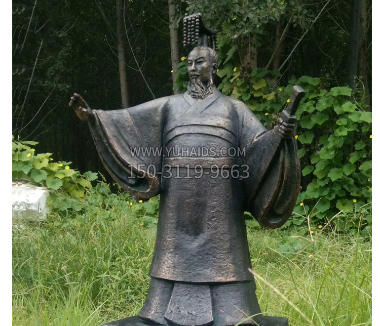 古代皇帝劉邦銅雕雕塑