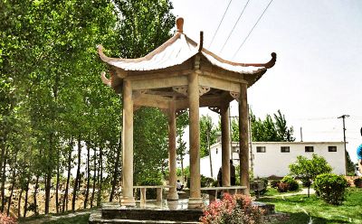 新農(nóng)村環(huán)境建設花園擺放大理石納涼休息涼亭