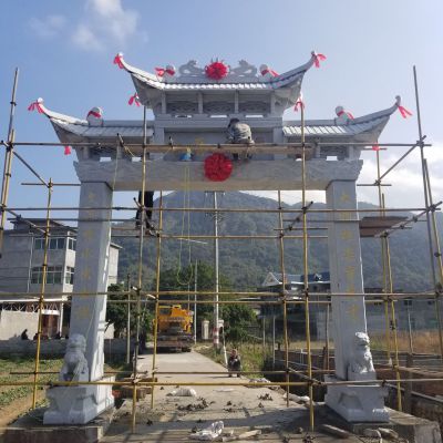 城鎮(zhèn)建設裝飾村口單門石牌坊