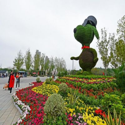 室外廣場大型植物 立體花壇 綠雕景觀園藝 節(jié)日造型