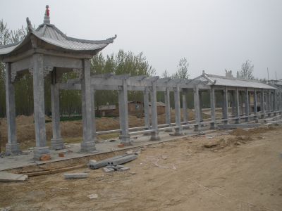 公園戶(hù)外長(zhǎng)廊青石仿古建涼亭裝飾擺件