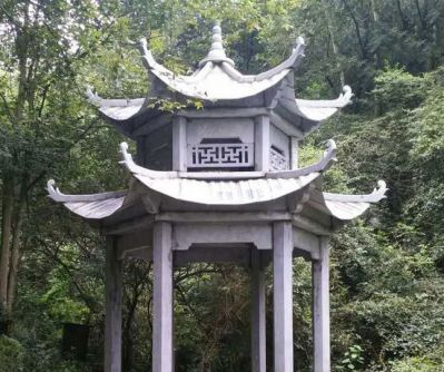 花崗巖雙層鏤空景區(qū)戶(hù)外休閑涼亭