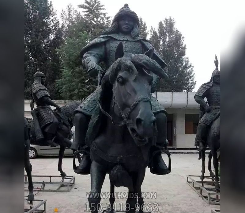 古代將軍銅雕騎馬雕塑