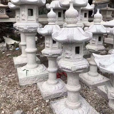 花崗巖石雕燈，中國(guó)傳統(tǒng)古建照明燈籠