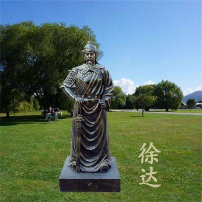 玻璃鋼仿銅明朝開國軍事統(tǒng)帥徐達(dá)雕像學(xué)院廣場(chǎng)擺件