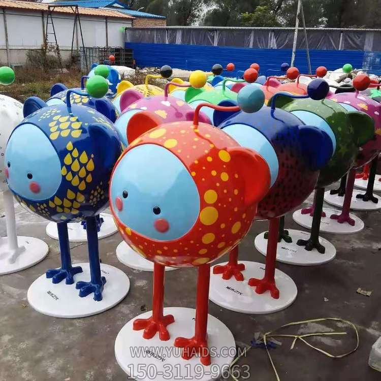 玻璃鋼彩繪園林幼兒園創(chuàng)意景觀裝飾品擺件雕塑