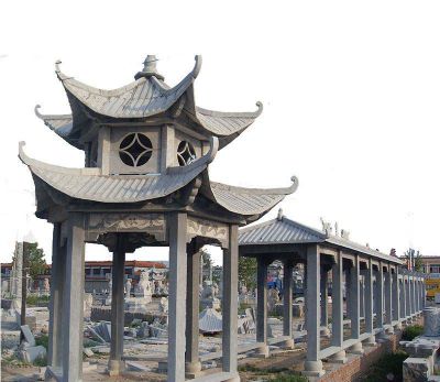 青石長(zhǎng)廊仿古建園林景區(qū)裝飾擺放涼亭